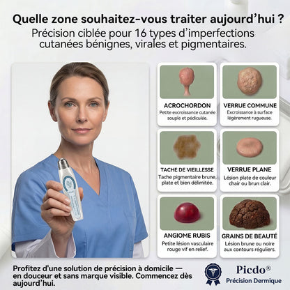 Boutique officielle de la marque |✅🎉𝐏i𝐜𝐝o® 7 Jours Effaceur de taches et d’excroissances cutanées(Zéro douleur, zéro cicatrice – Roller) ⏳