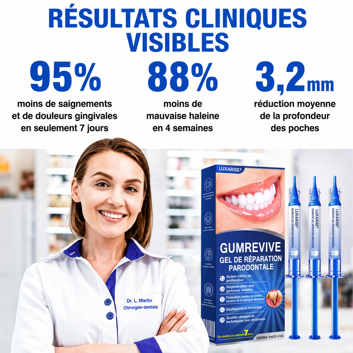🇫🇷🏅🦷🛡️𝐋𝐮𝐱𝐚𝐫𝐢𝐬𝐞® GumRevive Gel Réparateur Parodontal